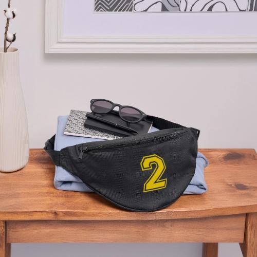 Number 2 in a classic athletic collegiate font - Fanny Pack 