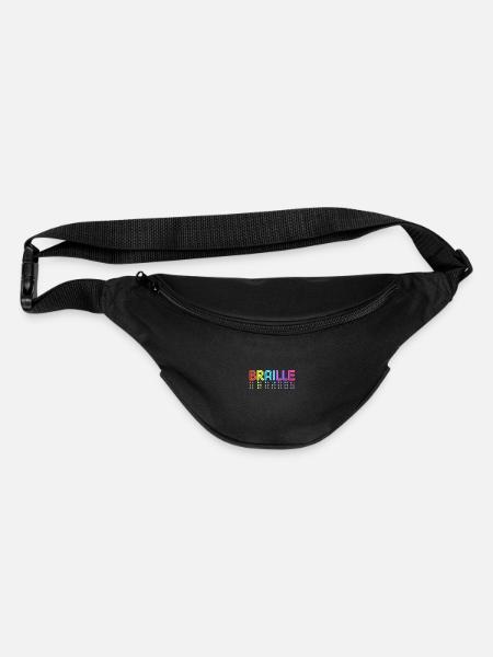 Retro Braille Embosser Blind Awareness Braille - Fanny Pack - black