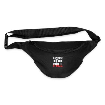 License To Pill Pharmacist Pharmacy - Fanny Pack  - black - Front