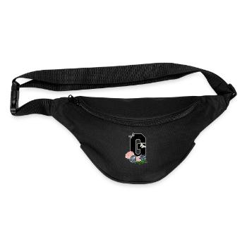 letter G - Fanny Pack  - black - Front