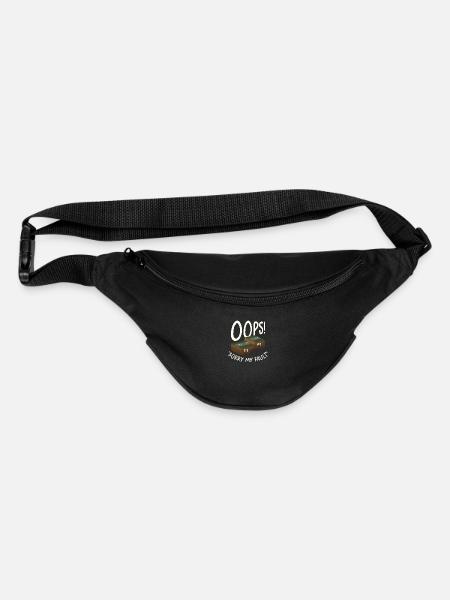 Earthquake Fault Ground Shake Humorous Pun - Fanny Pack - black