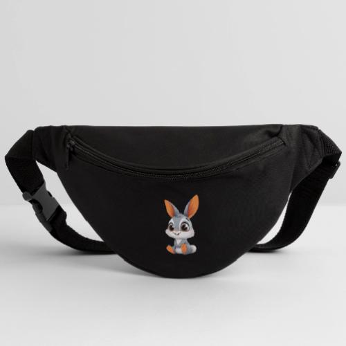Multicolor Baby Rabbit Cartoon Sitting - Fanny Pack 