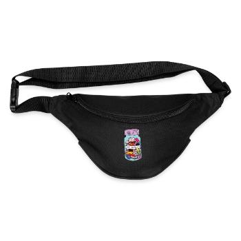 Funny Bibliophile Book Pills Cartoon - Fanny Pack  - black - Front