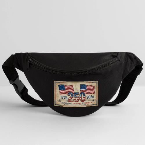 USA 250th Anniversary Flags Emblem - Fanny Pack 