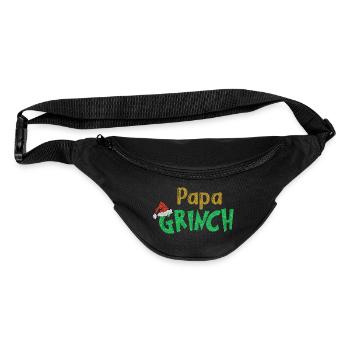 Papa Santa Christmas Papa Christmas Family - Fanny Pack  - black - Front