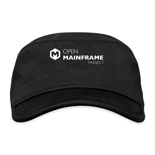 Open Mainframe Project - White Logo - Organic Cadet Cap 