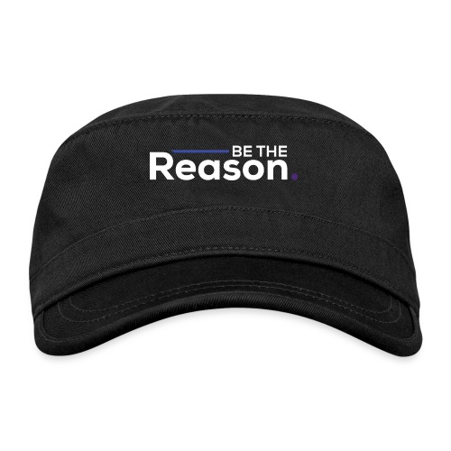 Be the Reason Logo (White) - Organic Cadet Cap 