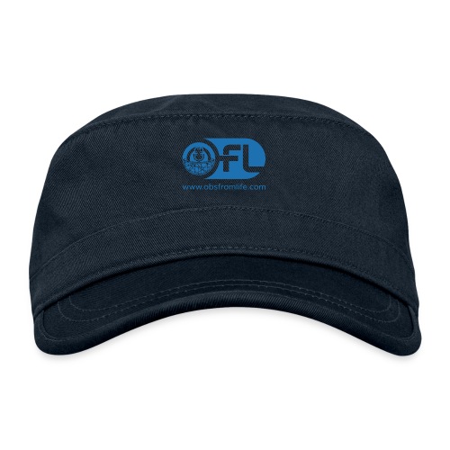 Observations from Life Logo with Web Address - Organic Cadet Cap 