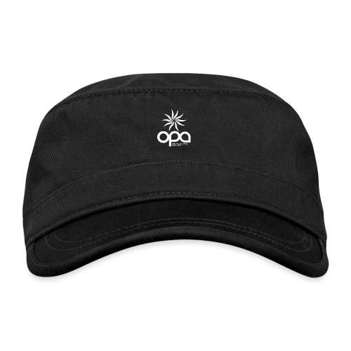 Hoodie with small white OPA logo - Organic Cadet Cap 