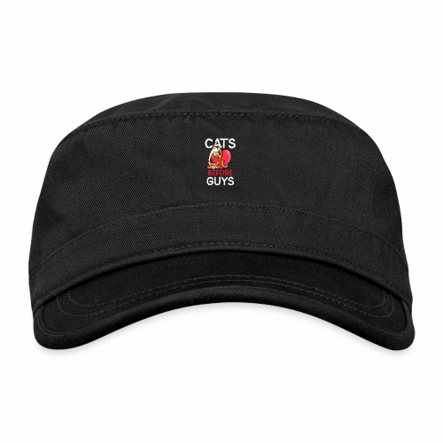 two cats before guys heart anti valentines day - Organic Cadet Cap 