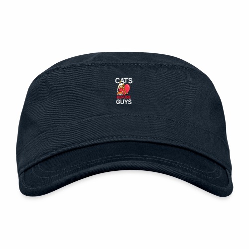 two cats before guys heart anti valentines day - Organic Cadet Cap 