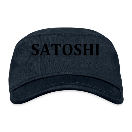 Satoshi only the name stroke - Organic Cadet Cap 