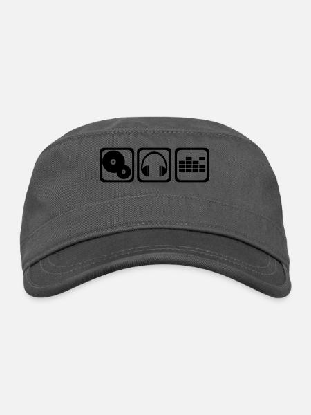 DJ - Organic Cadet Cap  - charcoal - Front
