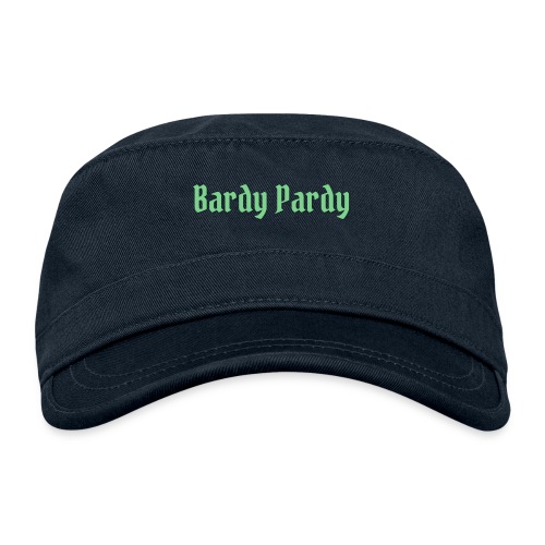 Bardy Pardy Logo Green letters - Organic Cadet Cap 