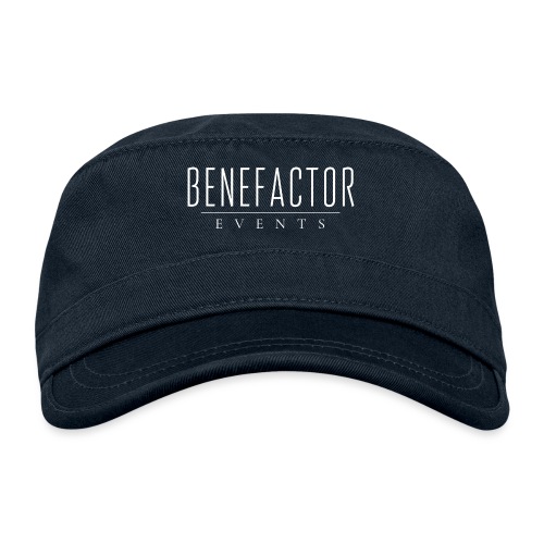 Benefactor White Logo - Organic Cadet Cap 
