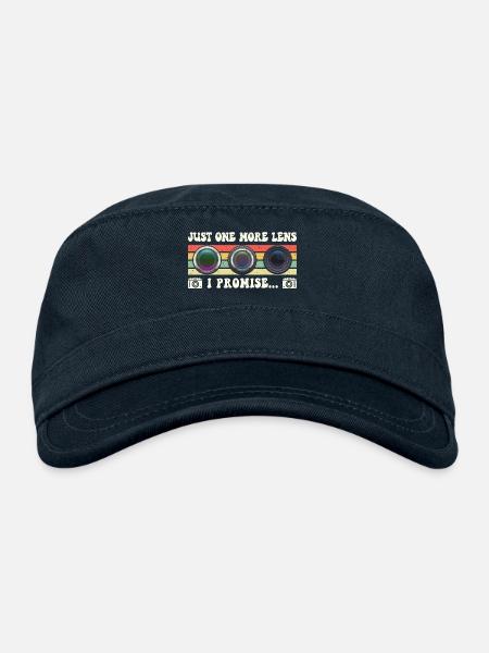Photography Photographer Photographer - Organic Cadet Cap  - navy - Front