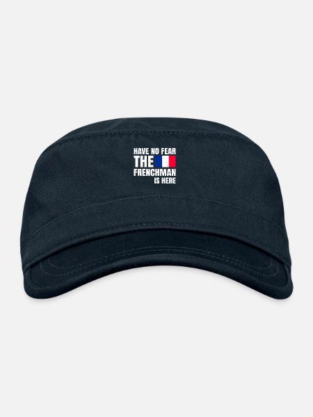 Have No Fear The Frenchman Is Here French Heritage - Organic Cadet Cap  - navy - Front