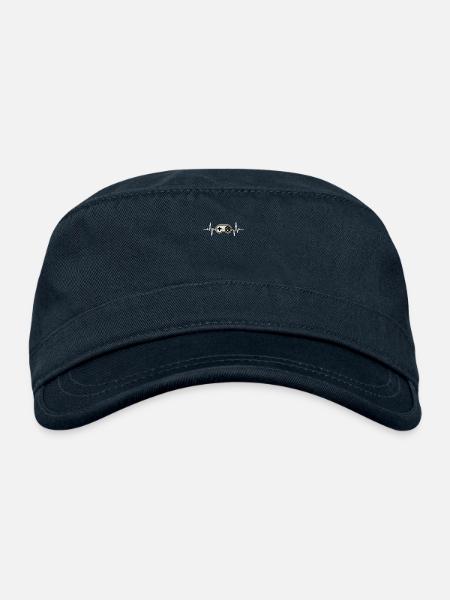 Heartbeat Gamer – Gaming im Blut - Casquette Army bio  - marine - Devant