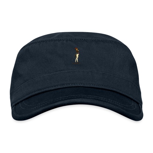 Cocky the Vintage Rooster Chicken - color - Organic Cadet Cap 