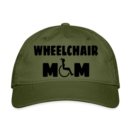 Wheelchair mom, wheelchair humor, roller fun # - Organic Baseball Cap