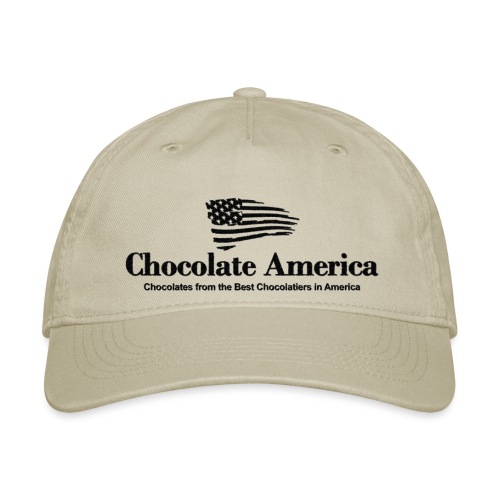 Logo for Chocolate America - Organic Baseball Cap