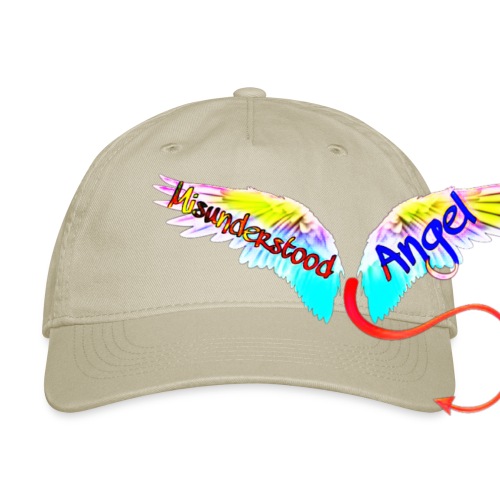 Misunderstood Angel (Angel Wings) - Organic Baseball Cap