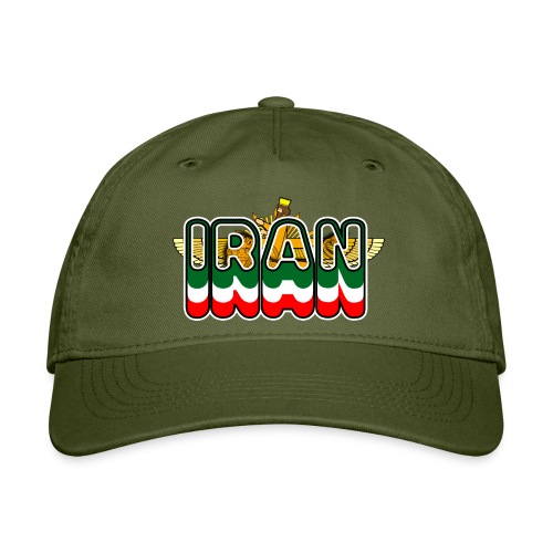 Iran Lion Sun Farvahar - Organic Baseball Cap