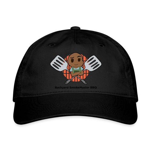 Backyard SmokeMaster BBQ Logo - Organic Baseball Cap