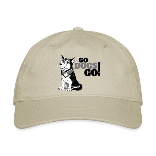 Husky 3 Color Go Dogs Go - Organic Baseball Cap