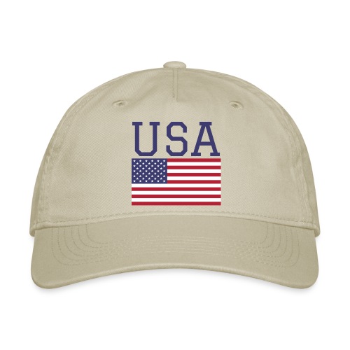 USA American Flag - Fourth of July Everyday - Organic Baseball Cap