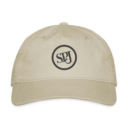 SPJ Charcoal Logo - Organic Baseball Cap