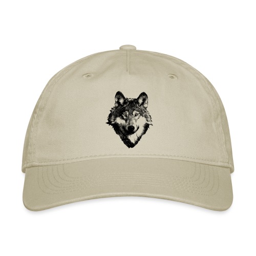 Wolf Art Design - Organic Baseball Cap