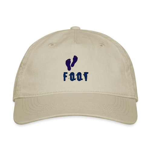 Foot 👣🦶👣👣👣 design - Organic Baseball Cap
