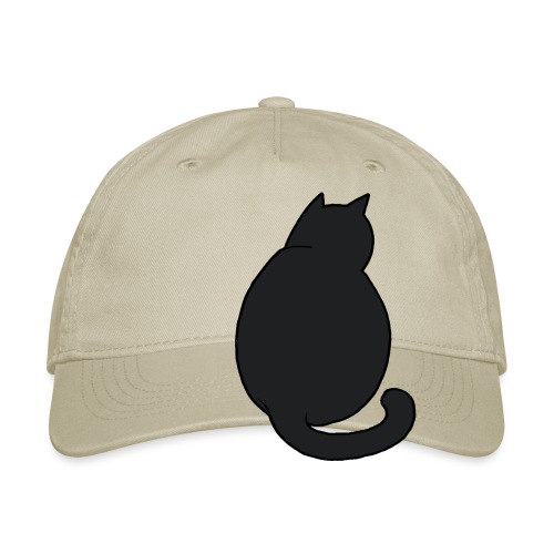 Black Cat Watching - Organic Baseball Cap