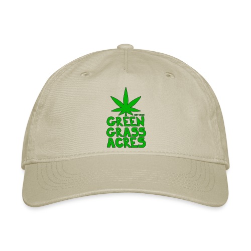 GreenGrassAcres Logo - Organic Baseball Cap