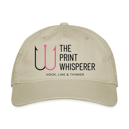 The Print Whisperer Logo - Organic Baseball Cap