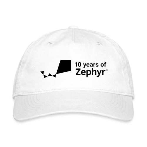Zephyr 10th Anniversary Horizontal Black - Organic Baseball Cap