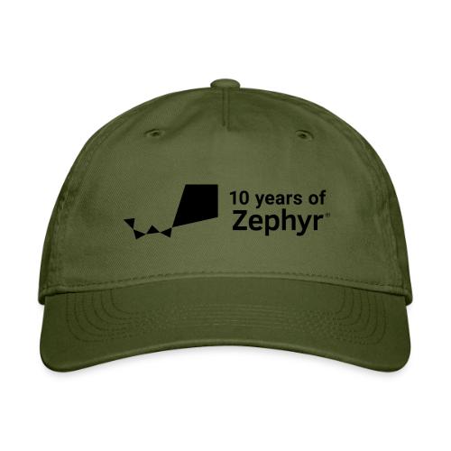Zephyr 10th Anniversary Horizontal Black - Organic Baseball Cap