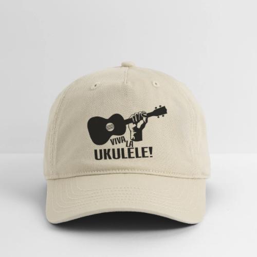 Viva La Ukulele! (black) - Organic Baseball Cap