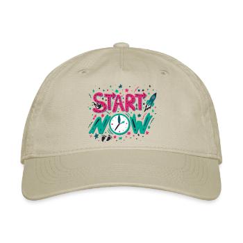 Designing - Organic Baseball Cap - khaki - Front