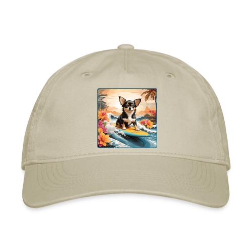 Surfing Chihuahua - Organic Baseball Cap