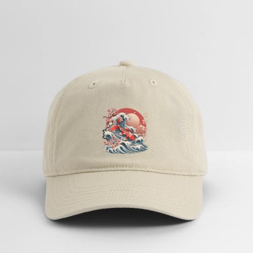 Majestic Koi Fish Ukiyo-e Japanese Design - Organic Baseball Cap