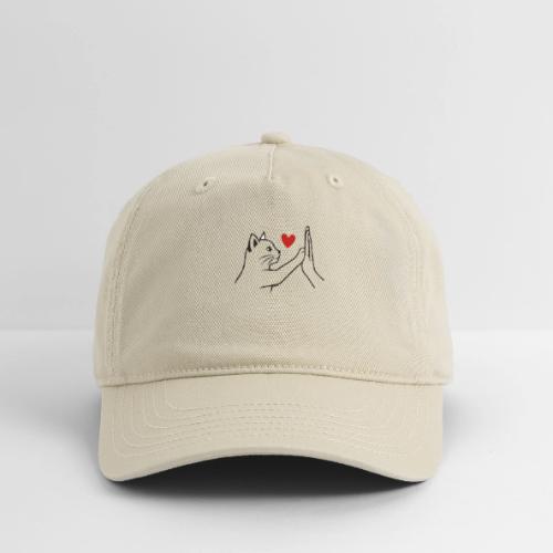 Cat Lover High-Five T-Shirt - Organic Baseball Cap