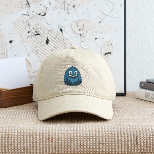 Whimsical Blue Forest Monster – Cute Cartoon Night - Organic Baseball Cap