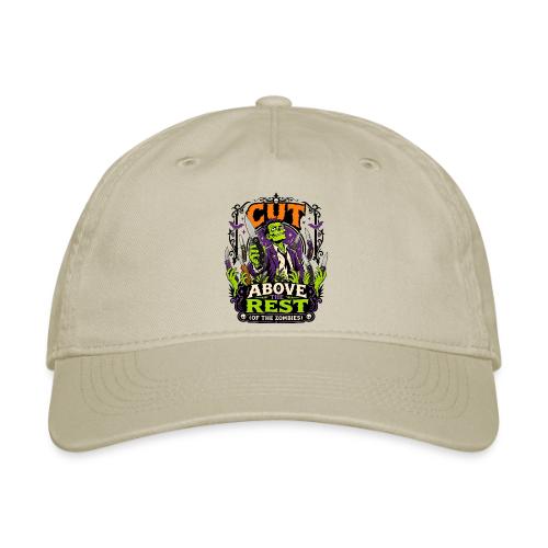 Cut Above The Rest Zombie Pocket Knife Halloween - Organic Baseball Cap