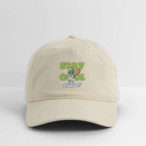 Show Your Pickleball Love - Sporty Cartoon Pickle - Organic Baseball Cap