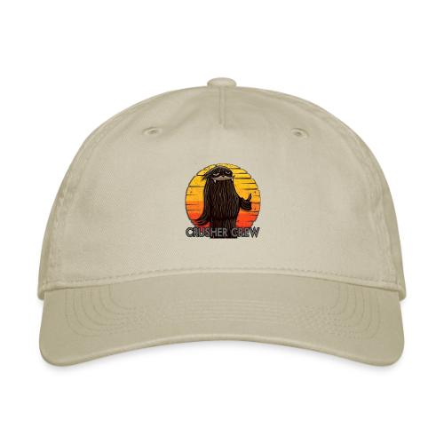 Crusher Crew Cryptid Sunset - Organic Baseball Cap
