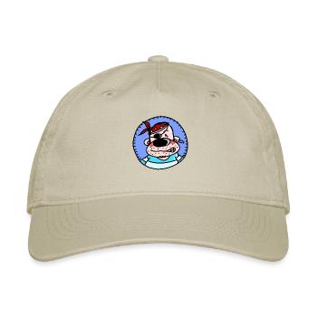 Funny Pirate - Organic Baseball Cap - khaki - Front