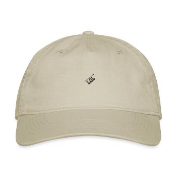 lol logo - Organic Baseball Cap - khaki - Front