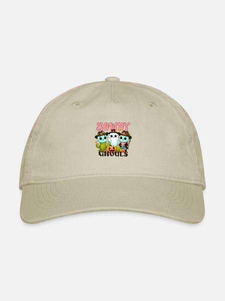 Howdy Ghouls - Organic Baseball Cap - khaki - Front